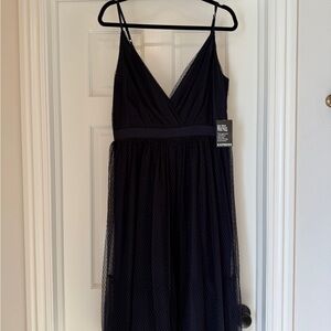 Express Midnight Blue Lace Dress
